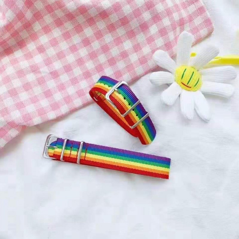 Vòng tay màu sắc cầu vồng phong cách Hàn Quốc xinh xắn cho nữ