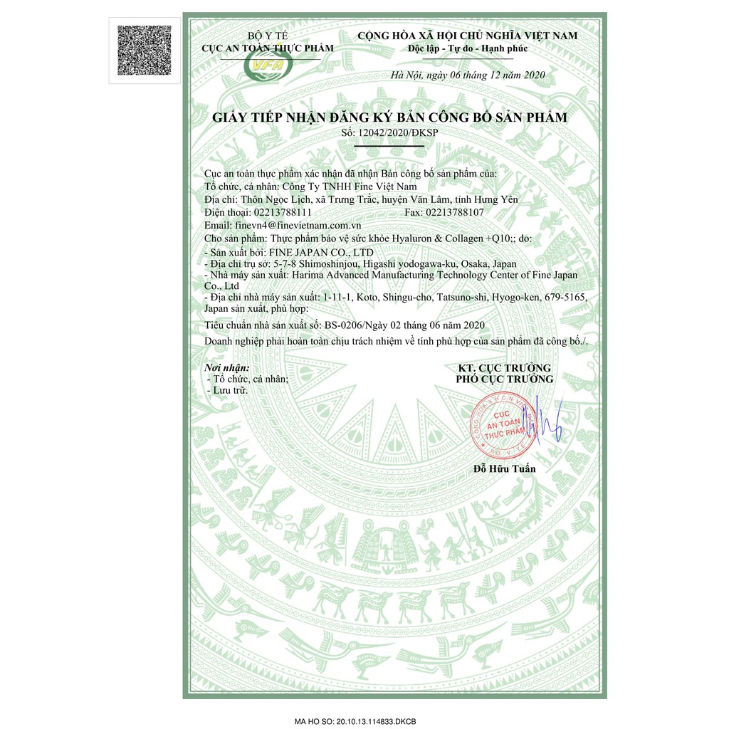FINE JAPAN Hyaluron & Collagen +Q10, hỗ trợ chống oxy hóa, hạn chế lão hóa da, giúp mịn da 196g | BigBuy360 - bigbuy360.vn