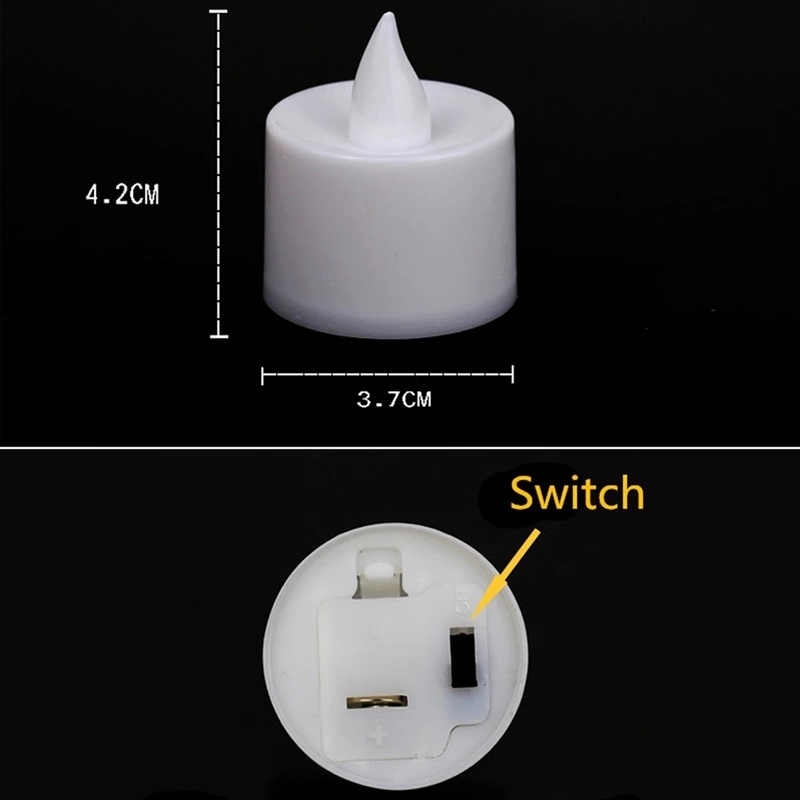 Đèn Led Hình Nến Không Lửa Chạy Bằng Pin Dùng Trang Trí Tiệc Cưới / Giáng Sinh / Halloween