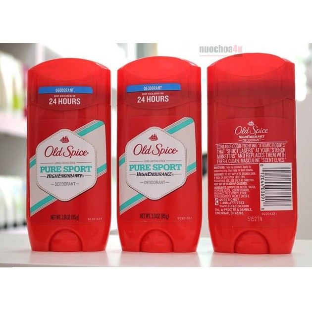 Lăn khử mùi Old Spice - Pure Sport High Endurance 85g CHÍNH HÃNG