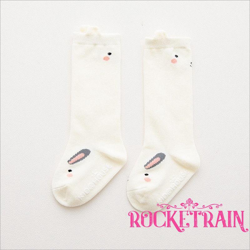 Vớ cotton chống trượt họa tiết hoạt hình cho bé trai và gái