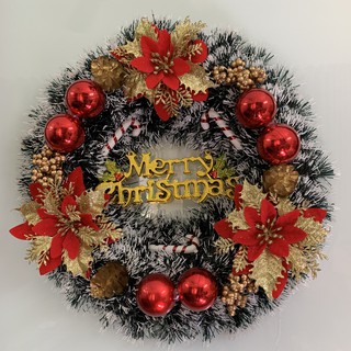 [Bao đẹp] Vòng nguyệt quế trang trí Noel - Trang trí cửa kính, Trang trí Noel