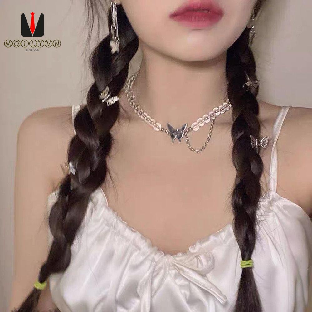 Dây Chuyền Mặt Hình Bươm Bướm Đính Đá Thời Trang Cho Nữ