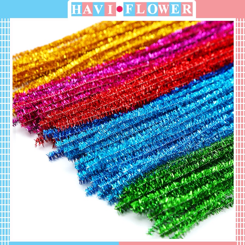 Combo 5 dây nhũ nhiều màu trang trí bó hoa, làm đồ handmade siêu xinh