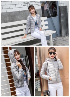 Áo lông chim liền mũ siêu nhẹ