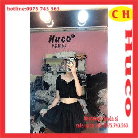 [MÃ HUCOPA011 GIẢM 5000 đơn 299k] Chân váy đen tennis xếp li ngắn-váy xoè hai tầng lưng cạp cao có lớp lót trong | BigBuy360 - bigbuy360.vn