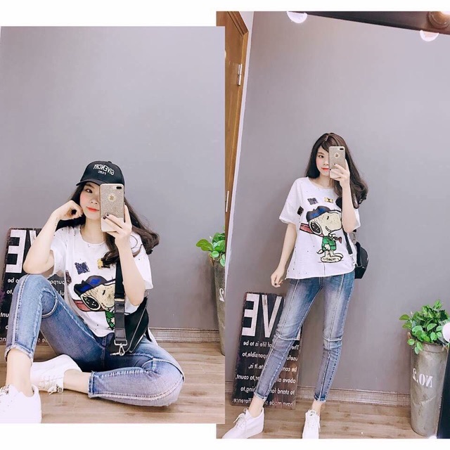 ÁO CHÓ SNOOPY VẨY SƠN HÀNG VNXK