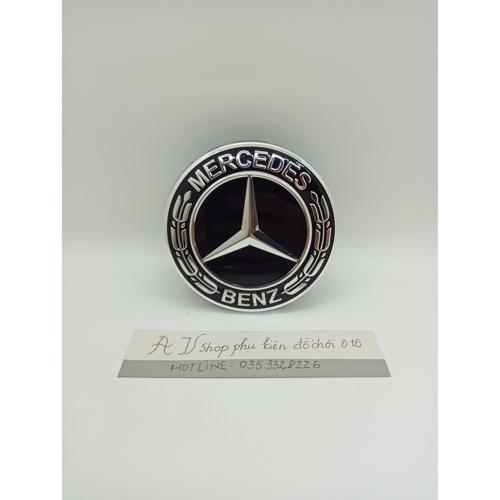 Logo chụp mâm, vành bánh xe ô tô Mercedes Benz Đường kính 75mm có 2 loại mercedes và AMG