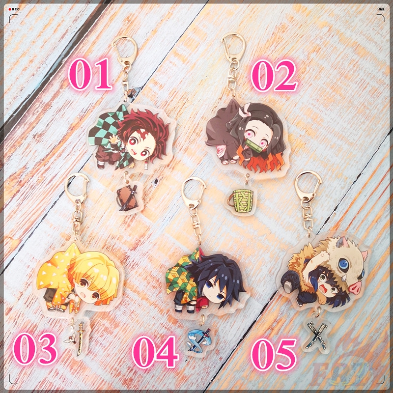 ❀ Móc Khóa Acrylic Hình Kimetsu no Yaiba Trong Demon Slayer ❀ 1 Móc Khóa Nhân Vật Anime (S-4: 5 Mẫu)