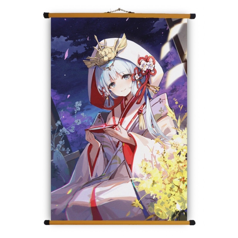 Poster Vải Ayaka  Genshin Impact