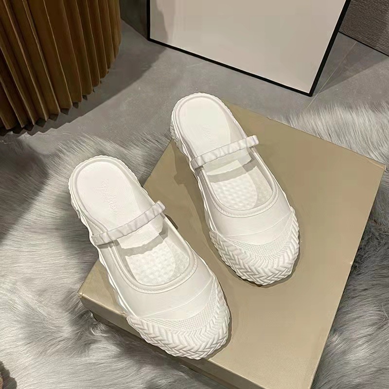 Dép Sandal Màu Trơn Mũi Tròn Thời Trang Dành Cho Nữ 2022 CHZK037