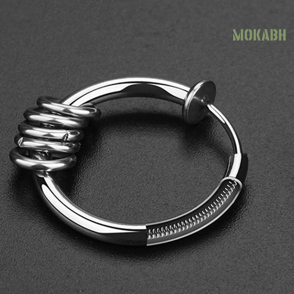 1 Khuyên Tai Tròn Unisex Thời Trang Cá Tính