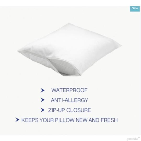 Túi bọc gối chống thấm nước 50x70cm màu trắng tinh khiết