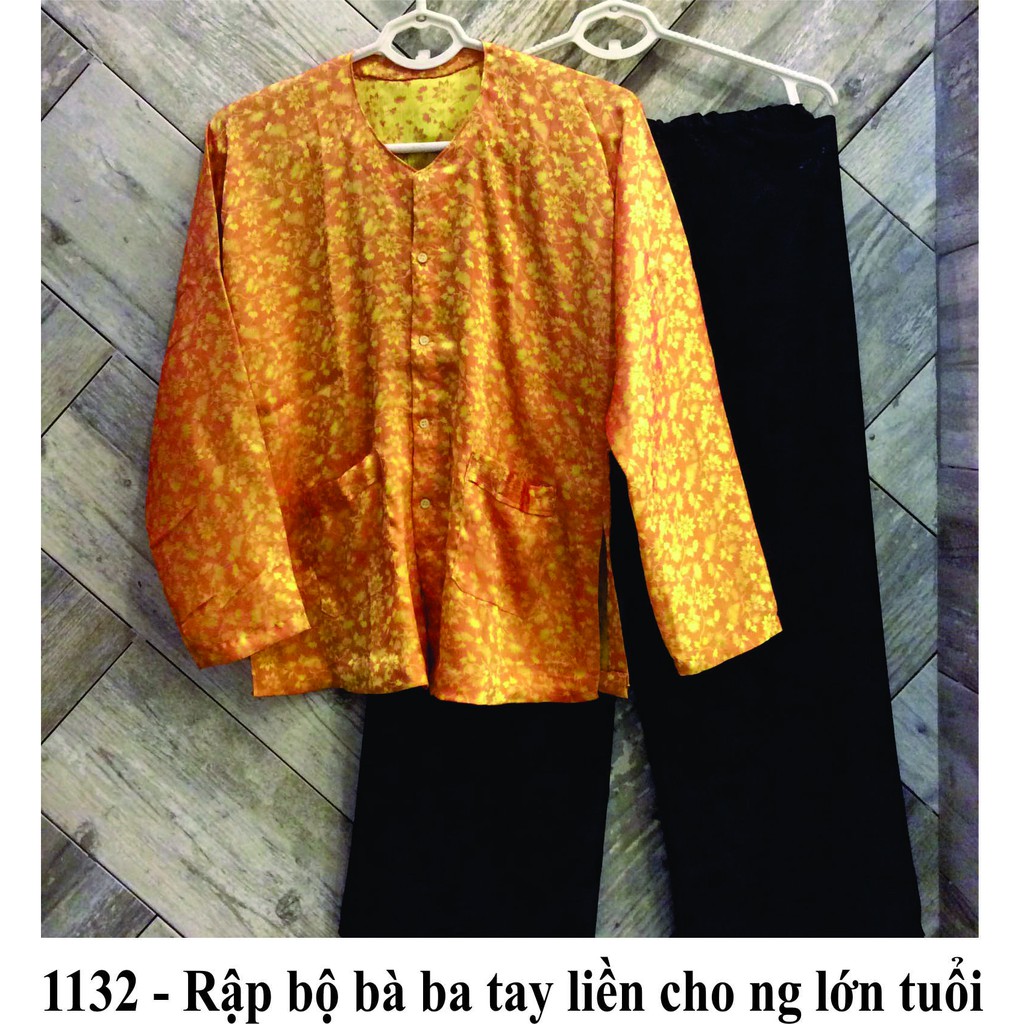 Rập giấy bộ bà ba tay liền cho ng lớn tuổi 1132