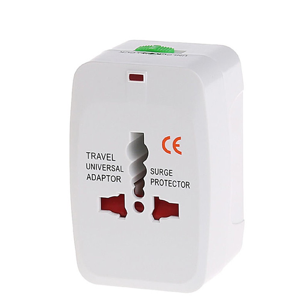 Cục chuyển đổi 3 chia ổ cắm điện du lịch quốc tế Universal Travel AC Adapter CF - Hàng chính hãng