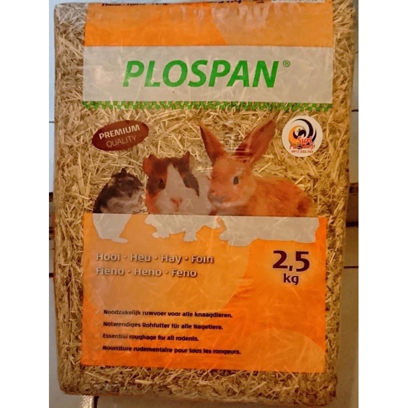 Cỏ khô PLOSPAN dành cho thỏ,bọ gói lẻ 1kg
