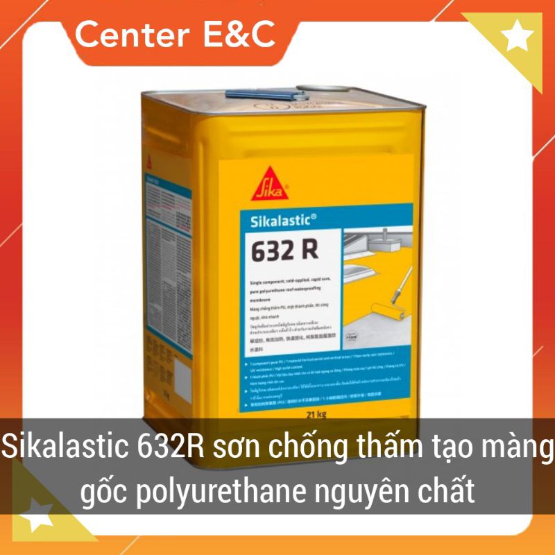 [CHÍNH HÃNG] Sơn chống thấm Sika lastic 632R Tạo màng gốc polyurethane nguyên chất 21kg Giá rẻ