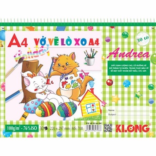 Vở vẽ lò so 30 tờ A4