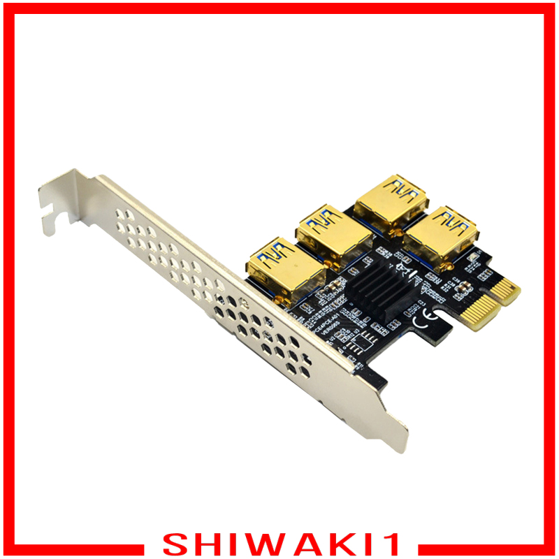 Card Mở Rộng Pcie 1 Sang 4 Pci Express Riser Card Pci-E 1x Sang External 4 Pci-E