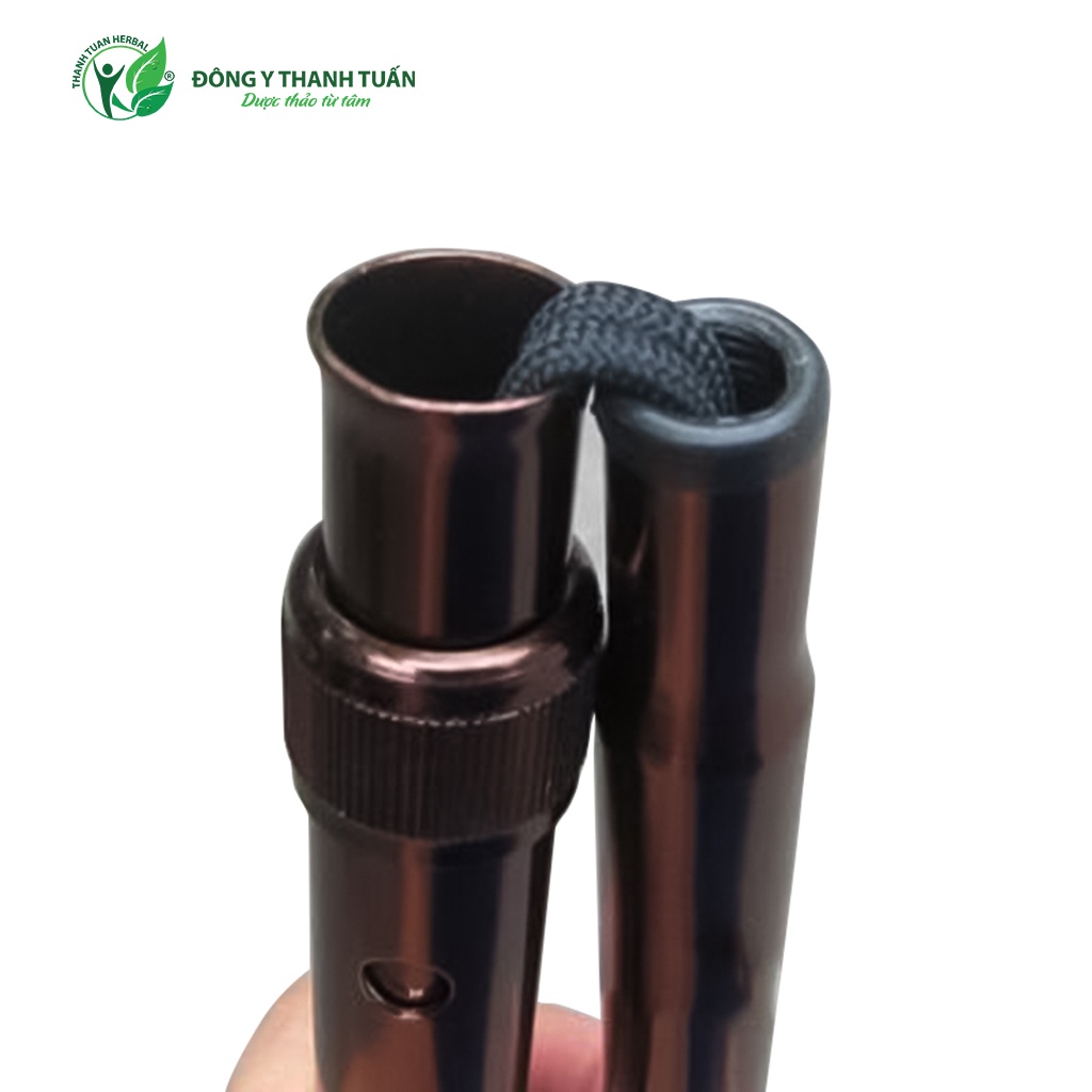Gậy Batoong Lucass Y-27/Y590 tiêu chuẩn Mỹ, Gậy gấp gọn 3 khúc có điều chỉnh chiều cao, chất liệu hợp kim nh