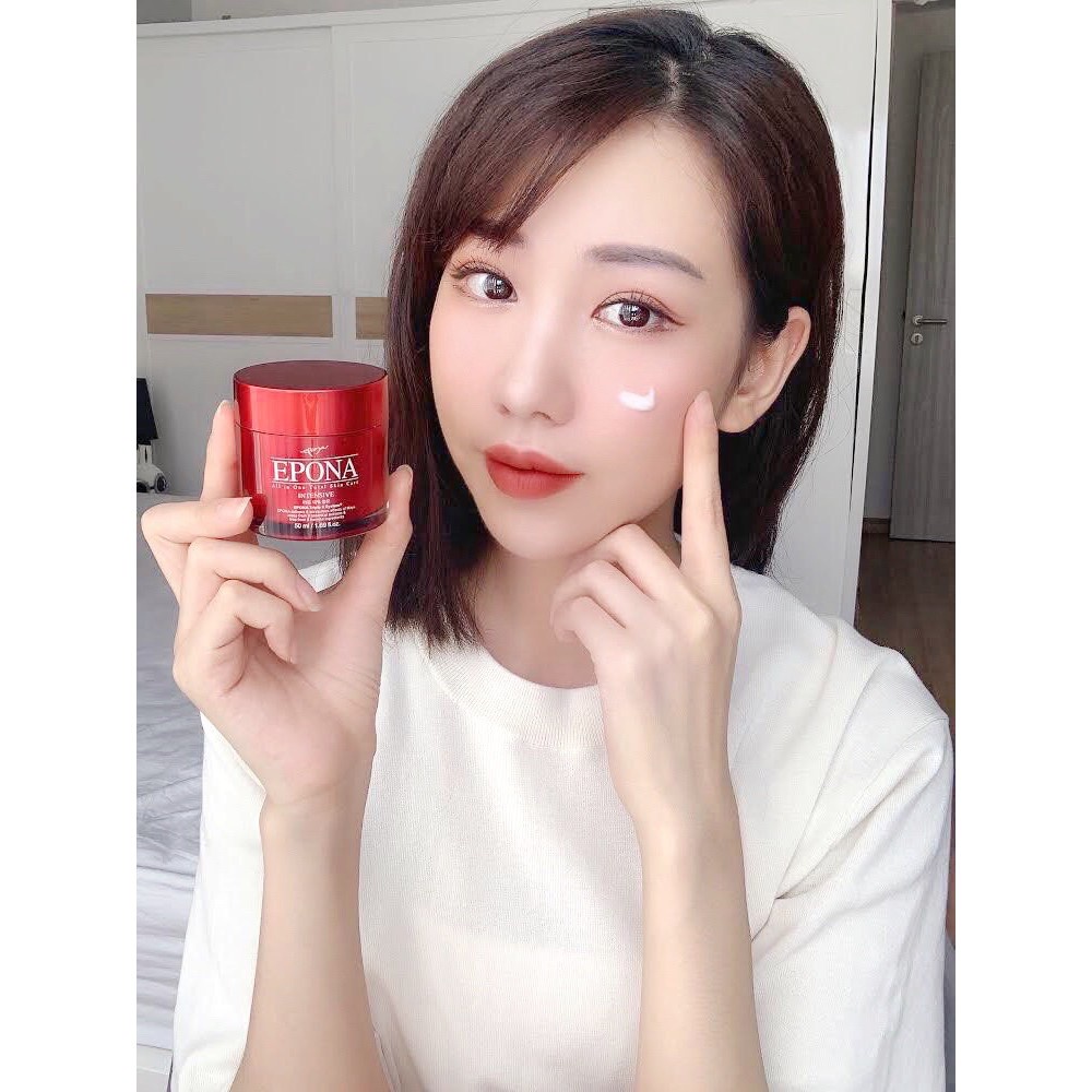 Kem dưỡng da chiết xuất dầu ngựa trắng hồng - căng bóng sau 12 ngày Epona All In One Intensive 50ml Bulsan Beauty