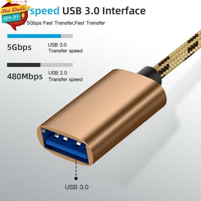 Dây Cáp Chuyển Đổi Type-c Sang Usb 2 Trong 1 OTG Cho Điện Thoại/Máy Tính Bảng/Điện Thoại Di Động