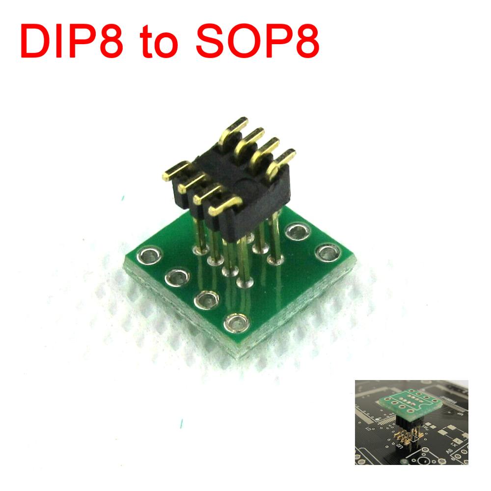 Bo mạch chuyển đổi âm thanh Dip8 sang Sop8 Soic8 Pcb 1.27mm/ 2.54mm 8 chấu 2.54 1.27 mm cho Op Amp