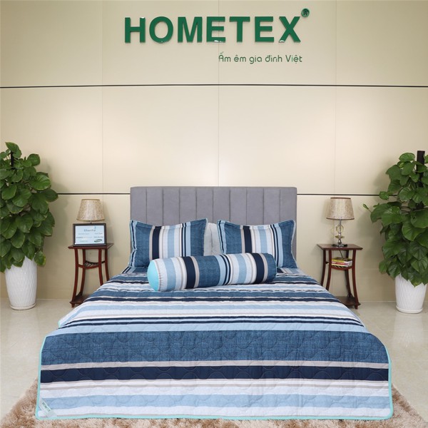 Bộ chăn ga gối cotton hoa Hometex
