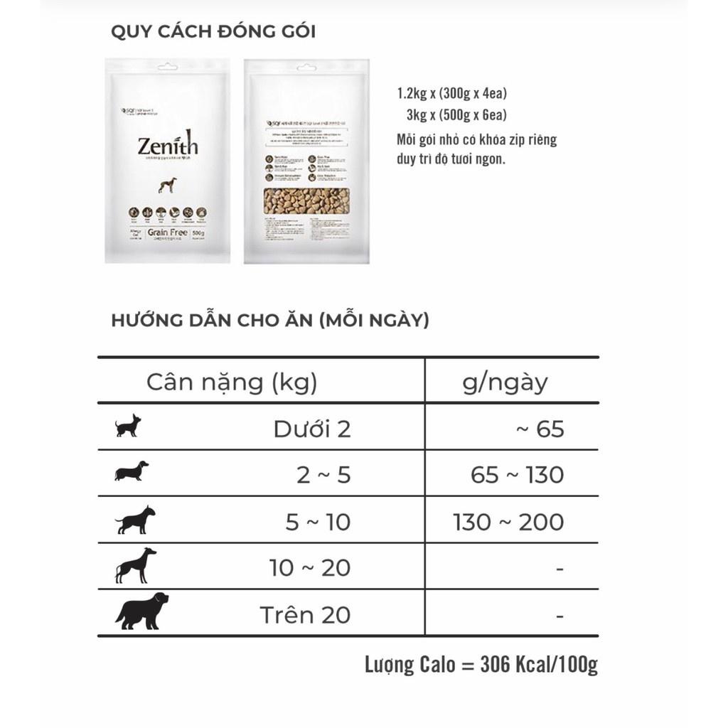 500g-1,2kg Thức ăn hạt mềm cho chó Zenith