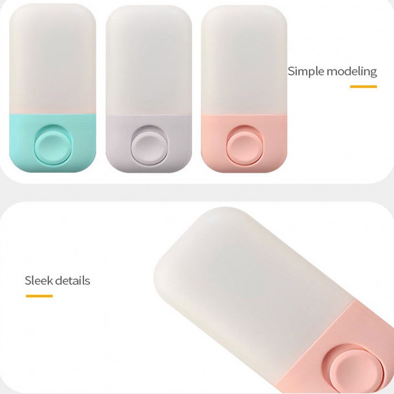 Đèn LED Mini Tiết Kiệm Năng Lượng 3 Màu Có Công Tắc Dạng Kéo Tiện Lợi Dành Cho Phòng Ngủ/ Phòng Ngủ