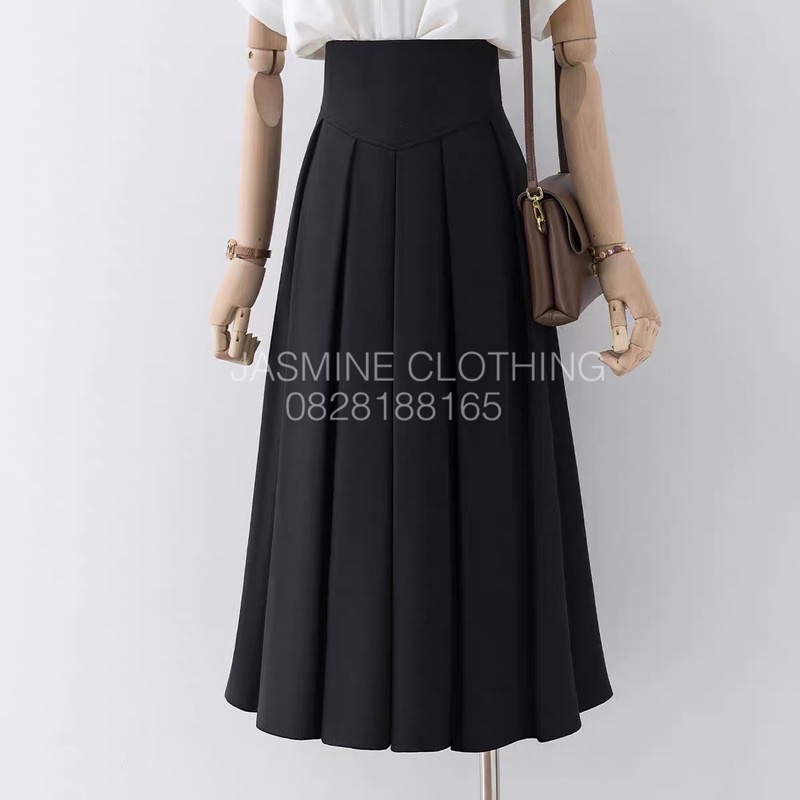 Chân váy xòe lưng cao chất chéo hàn siêu hack eo hàng Quảng Châu Cao Cấp