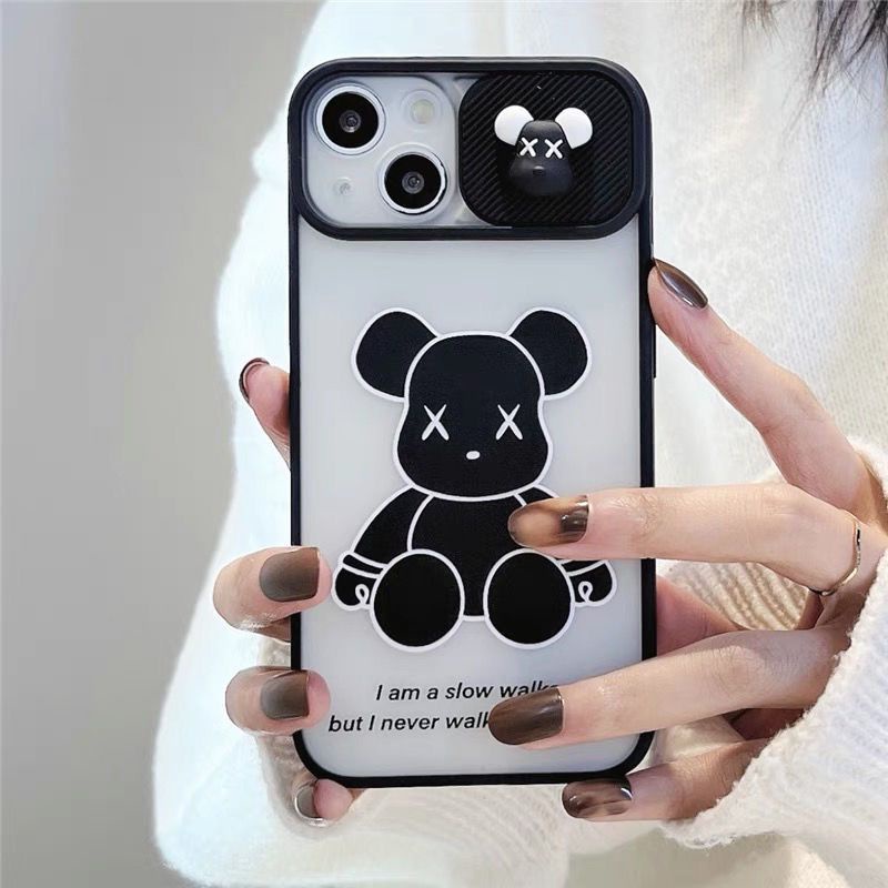 Ốp điện thoại có nắp trượt bảo vệ camera thích hợp cho iPhone 11 12 12Pro 12ProMax 13 13Pro 13ProMax 14Pro 14ProMax