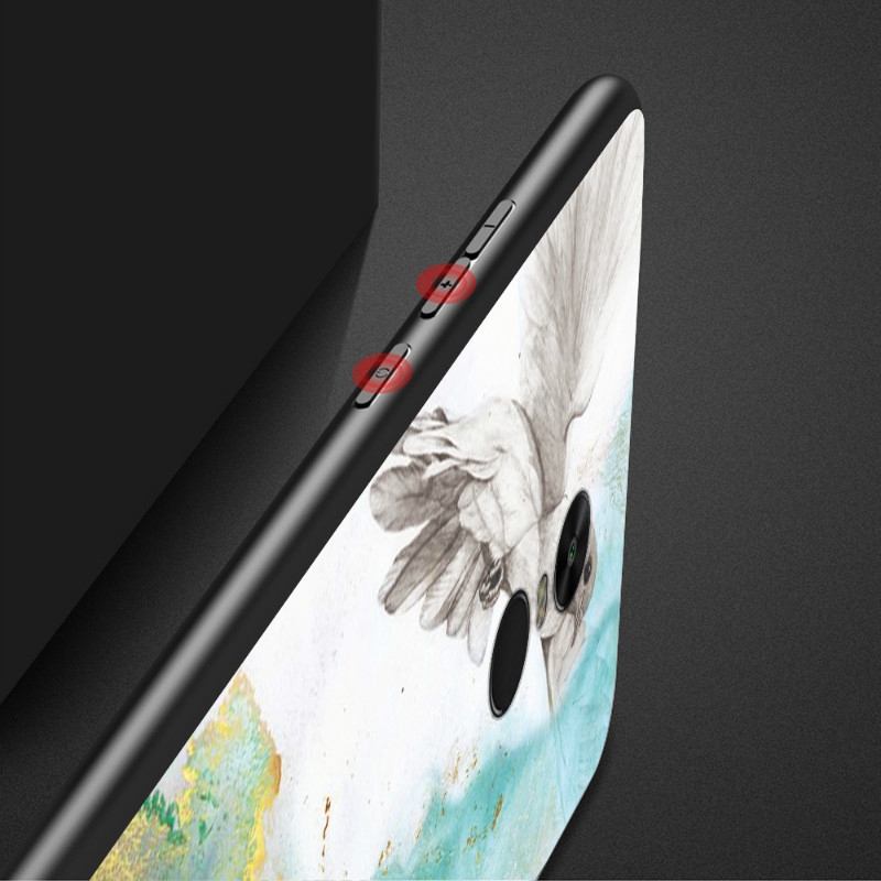 Ốp lưng kính cường lực họa tiết đá hoa cương cho Xiaomi Redmi Note 4x 6 5 Pro 7 5A Prime