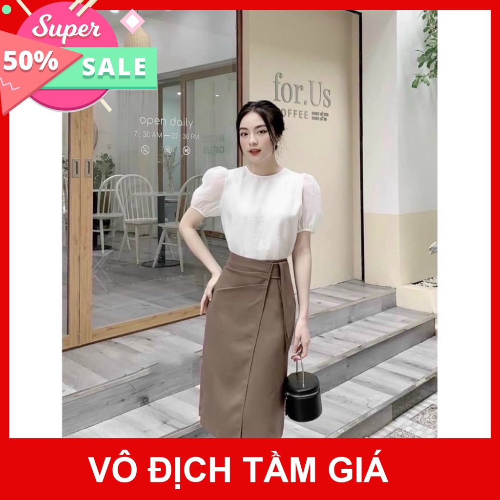 Chân váy bút chì thắt nơ váy công sở kiểu đẹp sang trọng