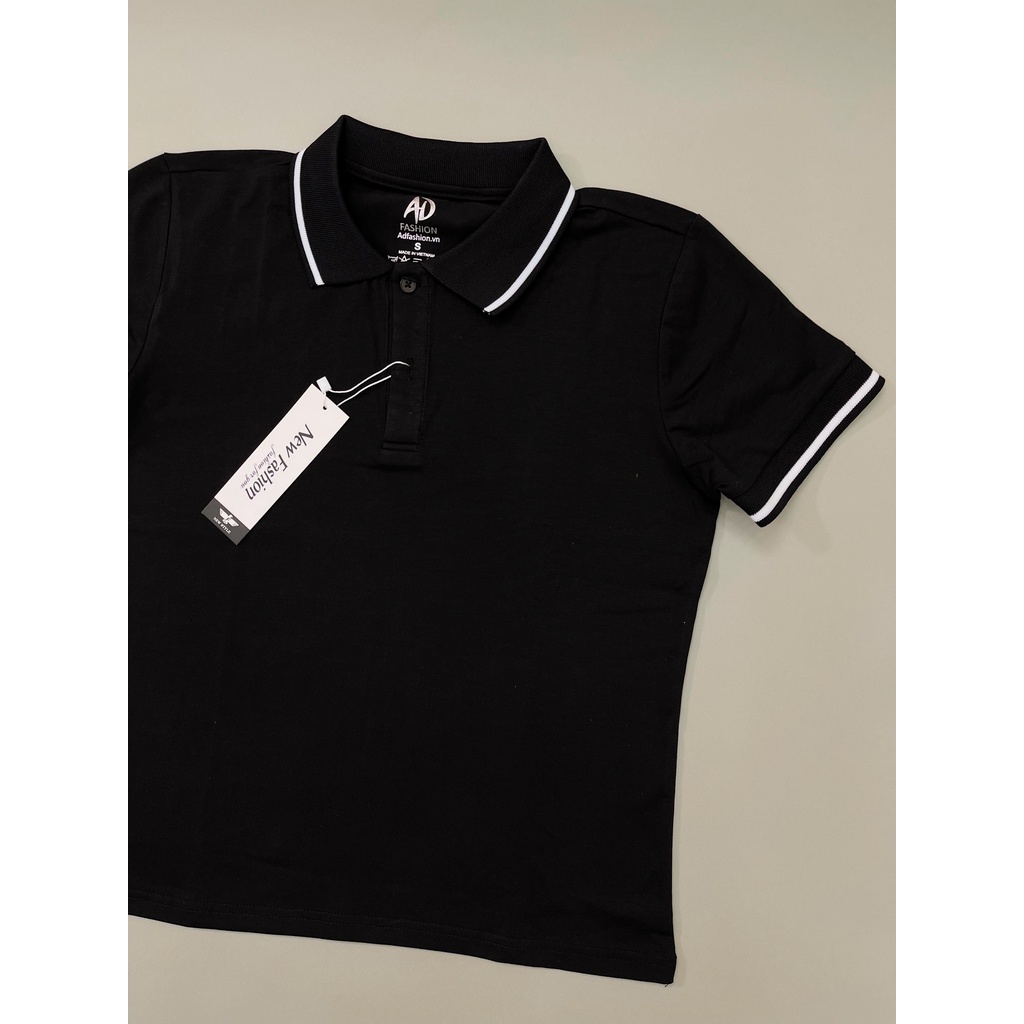 Áo thun polo nữ cổ bẻ thời trang, thiết kế màu trơn phối cổ bẻ dệt không xù, áo polo tay ngắn cơ bản