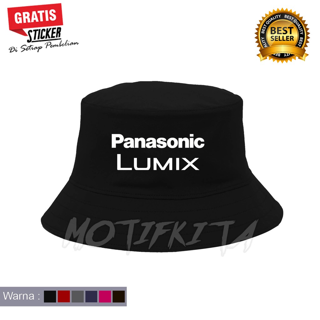 Mũ Bucket Panasonic Lumix Đính Đá Thời Trang Cho Nam Nữ