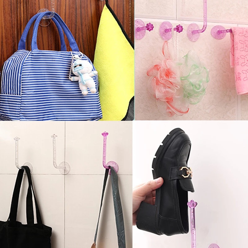 Giá Đỡ Treo Dây Buộc Tóc / Băng Đô Hình Chữ L Tự Dính Thiết Thực Đa Năng