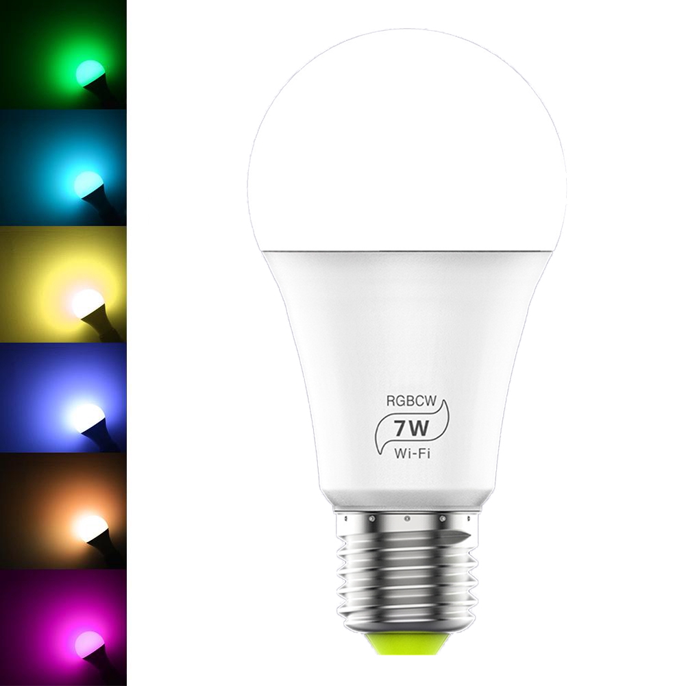 4 Bóng Đèn Led Thông Minh E27 Điều Khiển Bằng Ứng Dụng Điện Thoại