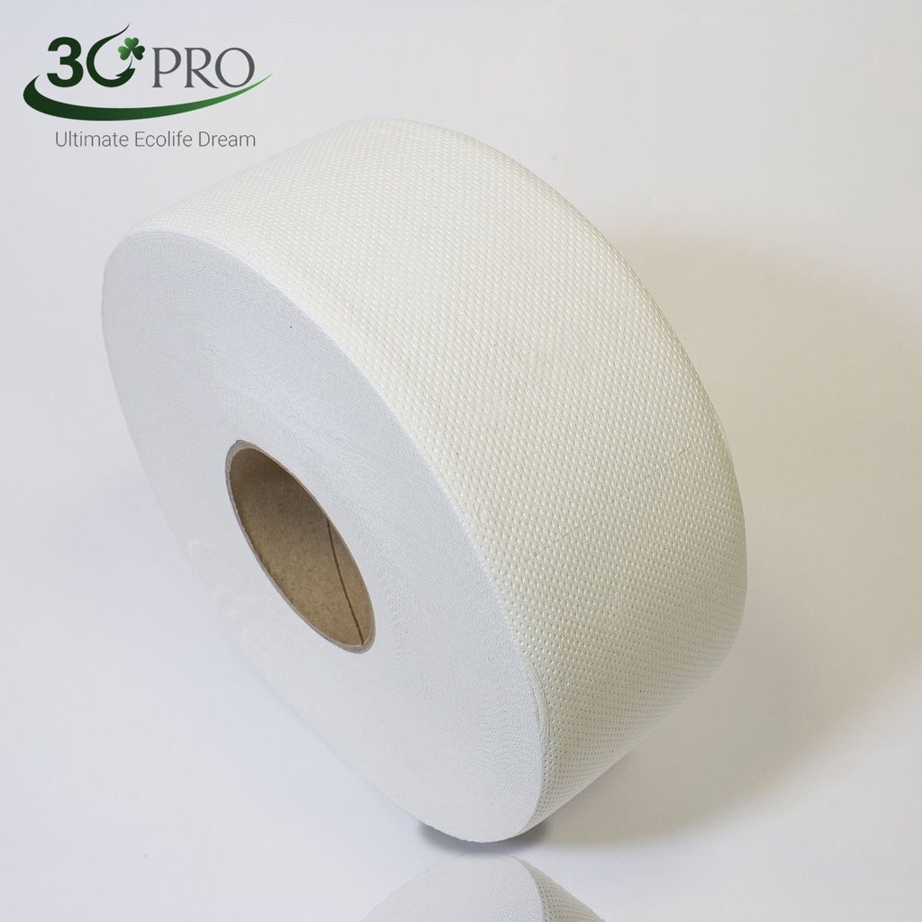 Giấy vệ sinh cuộn công nghiệp Papaver cuộn 700gram, siêu mềm, siêu dai, 100% bột giấy nguyên sinh, sử dụng lâu hơn
