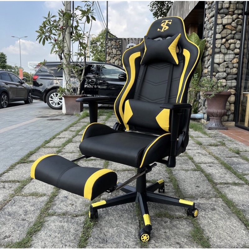 💥Ghế gaming ,stremer,live TIANSHU TS0056 bản cao cấp 2022 tay tùy chỉnh,Da PU 3 lớp ,có gác chân.