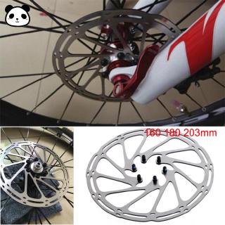 Bicycle parts bicycle disc brake rotor 160 180 203mm presenting with 6pcs t25 plum screw