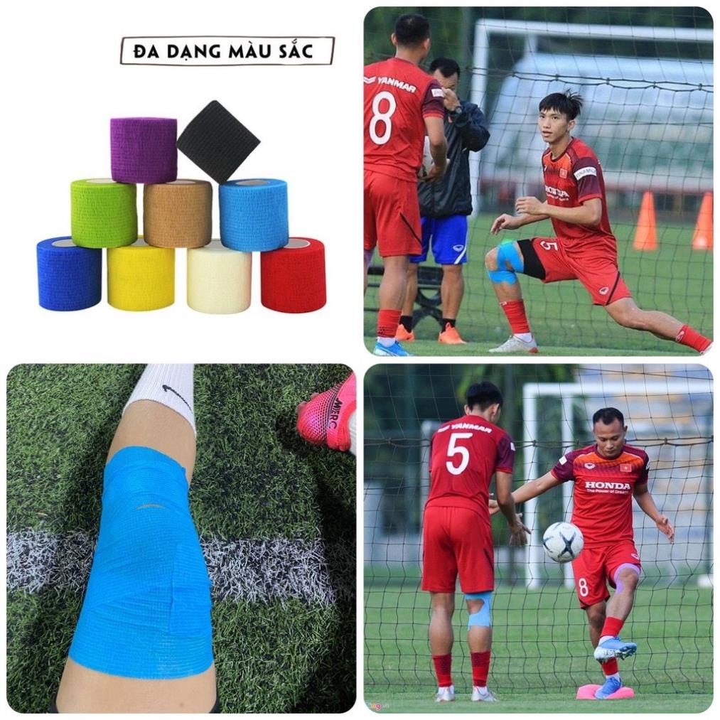Băng keo thể thao,quấn vải,quấn thể thao cao su non chống chấn thương, hỗ trợ thi đấu và tập luyện,đá bóng.