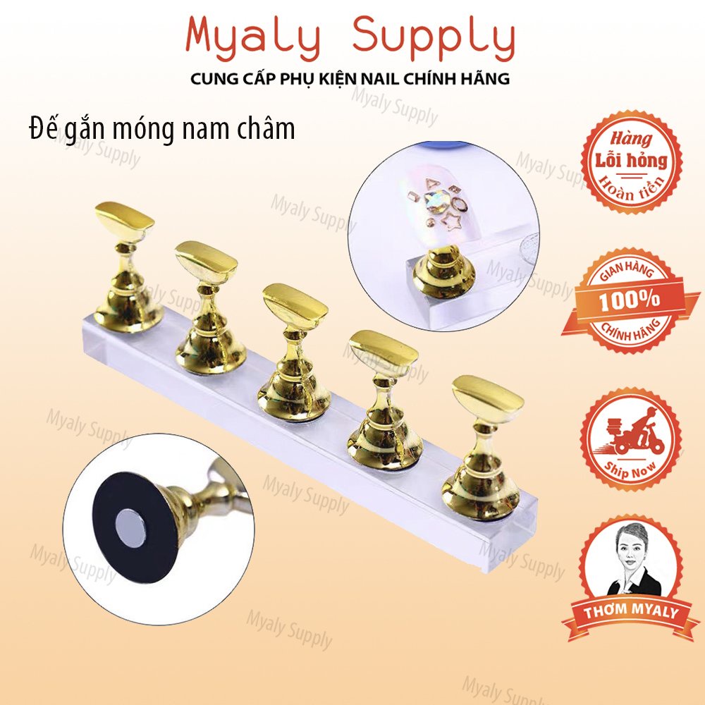 Đế Gắn Móng Giả Tập Vẽ Đế Thẳng Nam Châm Gắn Móng Mẫu Tập Sơn SP000222