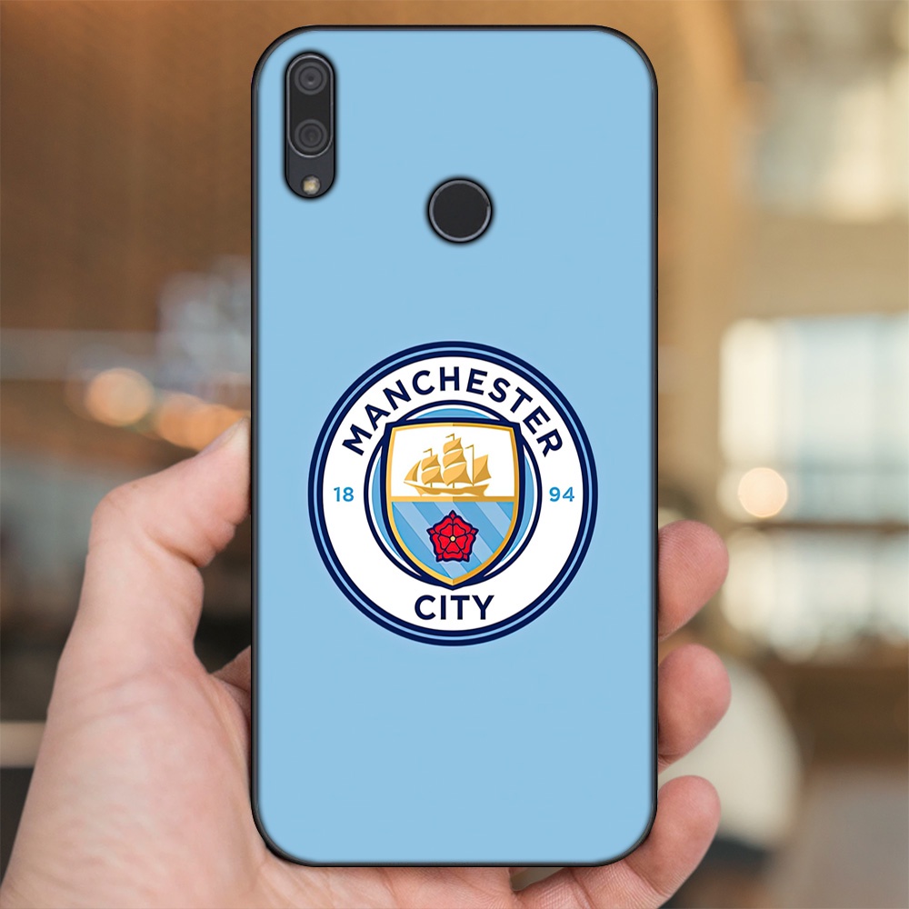 Ốp lưng Huawei Y9 2019 viền đen in hình Manchester City MC