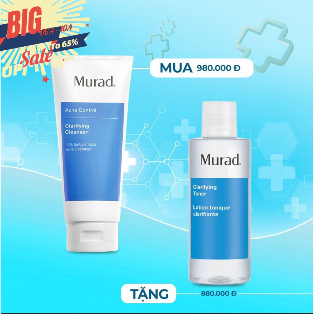 [ Chính Hãng ]  [MUA 1 TẶNG 1] Sữa rửa mặt trị mụn Murad Clarifying Cleanser