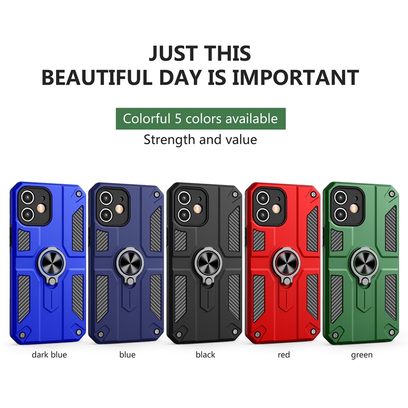 [Ready Stock] casing for samsung s21ultra s21plus s21 s20fe s21fe j7prime j2core j7 j2prime phone case carbon fibre bracket with ring   anti falling and anti-seismic