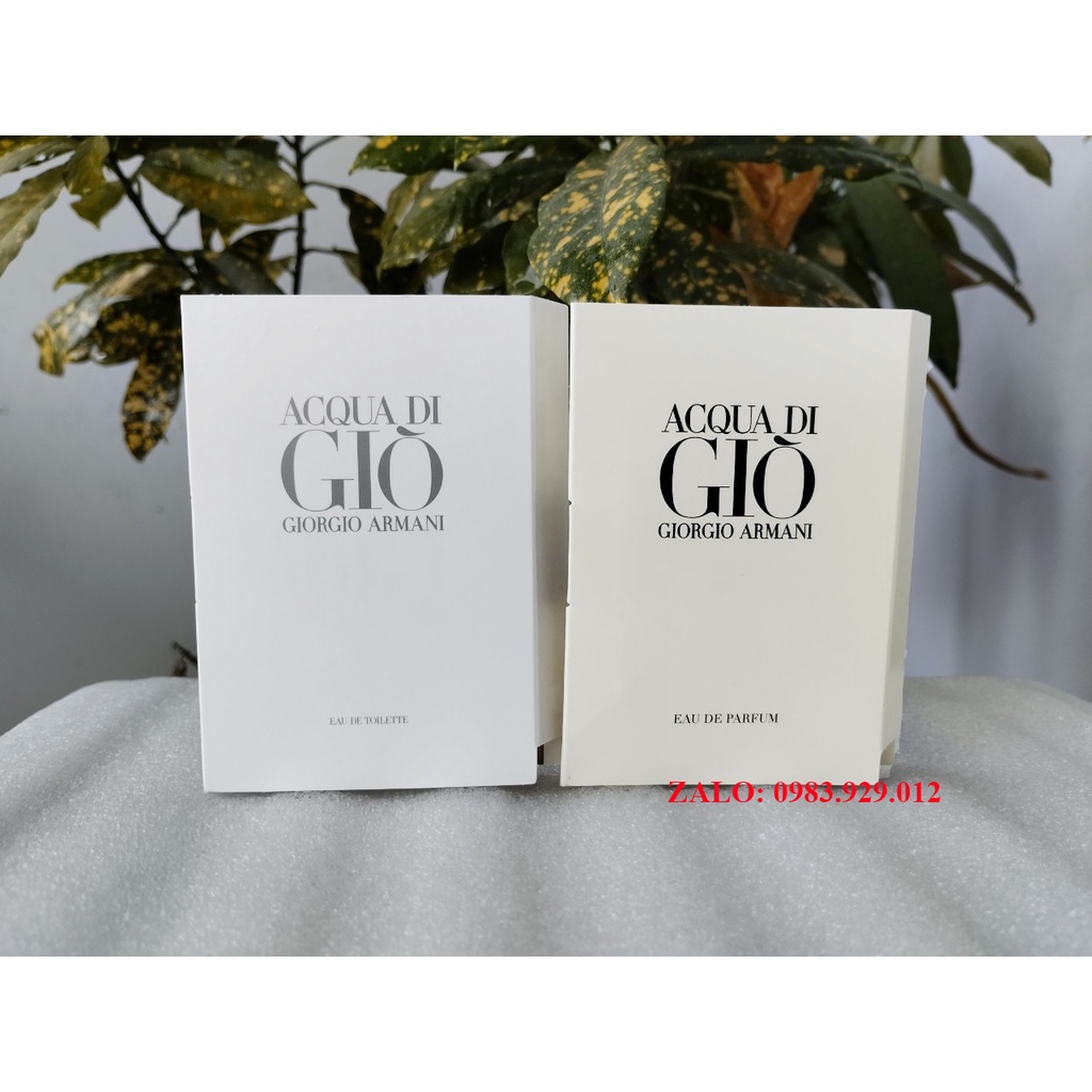 Mẫu Thử Nước Hoa Vial Nam Giorgio Armani Acqua Di Gio