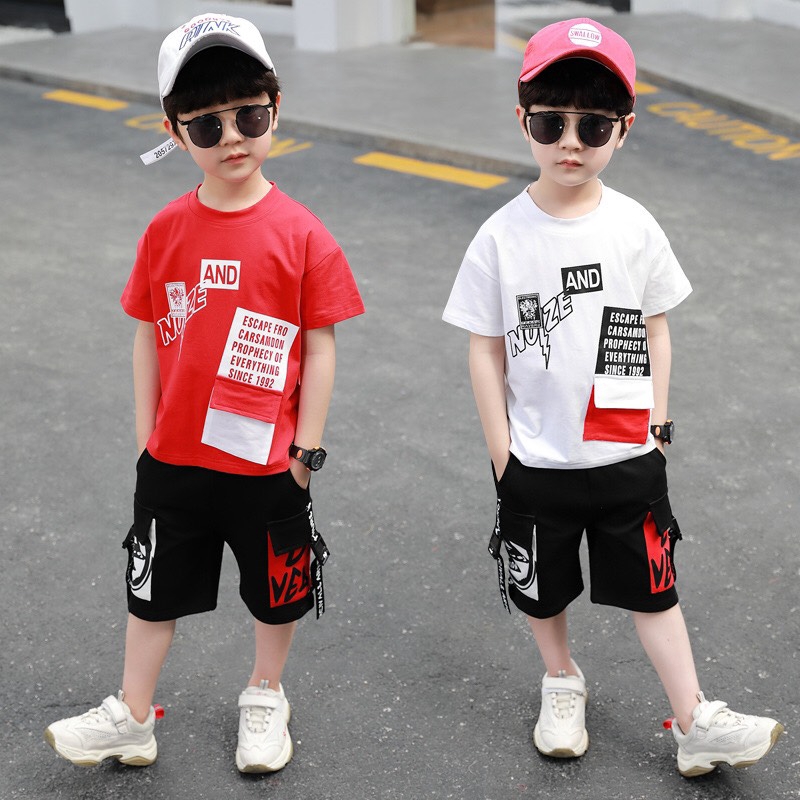 Bộ quần áo bé trai AND cotton cool ngầu XHN528