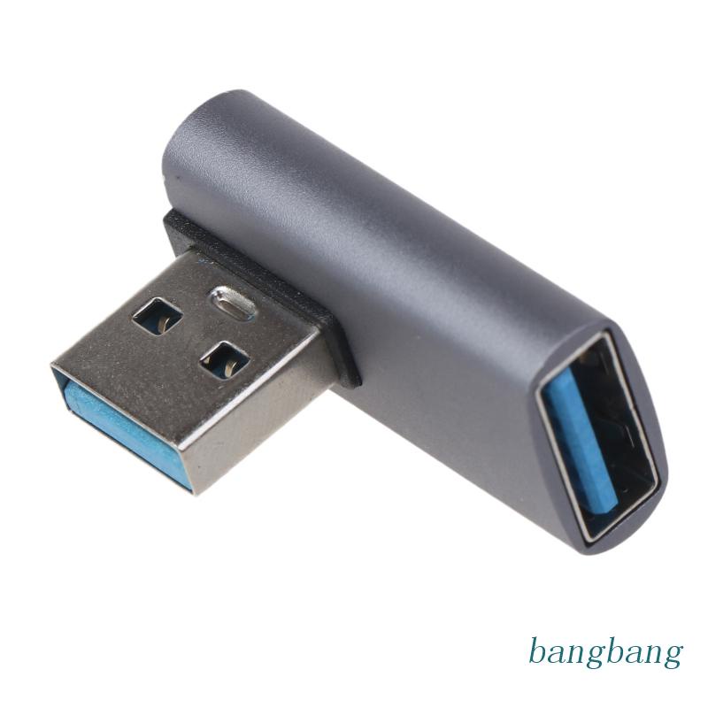 Bang Right Angle USB to USB Adapter 90 Degree USB to USB 3.0 Converter Connector for Laptop 10Gbps Data Sync