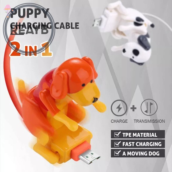 LL #COD+small Gift# Funny Humping Dog Fast Charger Cable Dog Charging Cable Suitable for Various Models of Mobile Phones Type-C Portable Con chó ôm ngộ nghĩnh Cáp sạc nhanh Cáp sạc cho chó phù hợp với nhiều kiểu điện thoại di động Type-C Portable .VN